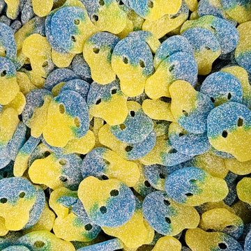 Sour Blueberry and Lemon Skulls